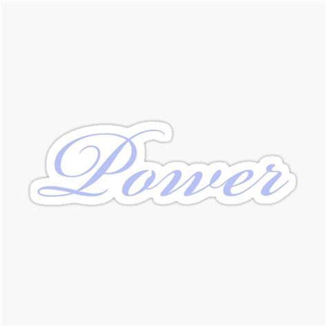 Power Aesthetic Sticker For Sale By Sanchidora26 Redbubble