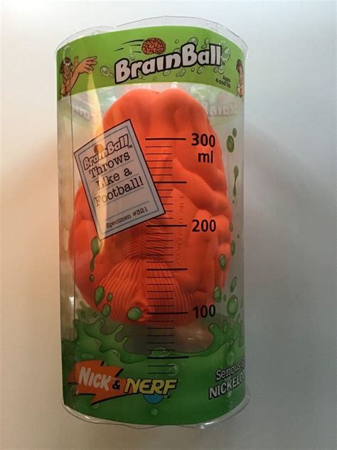 Vintage Nickelodeon Nick And Nerf Brainball Football Mint Cond