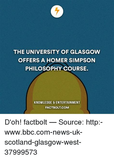 The University Of Glasgow Offers A Homer Simpson Philosophy Course