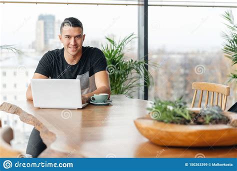 Successful People Businessman In Comfortable Cafe