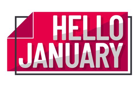 January Banner Png Transparent Images Free Download Vector Files