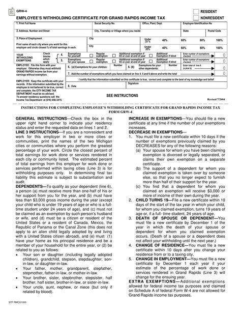 Form Grw 4 ≡ Fill Out Printable Pdf Forms Online