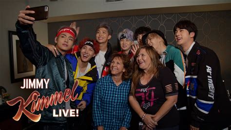 Bts Surprises Super Fans And Their Moms On Kimmel Youtube