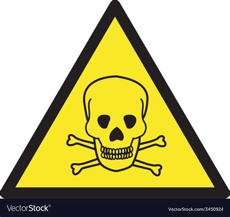 Danger Of Death Safety Sign Royalty Free Vector Image