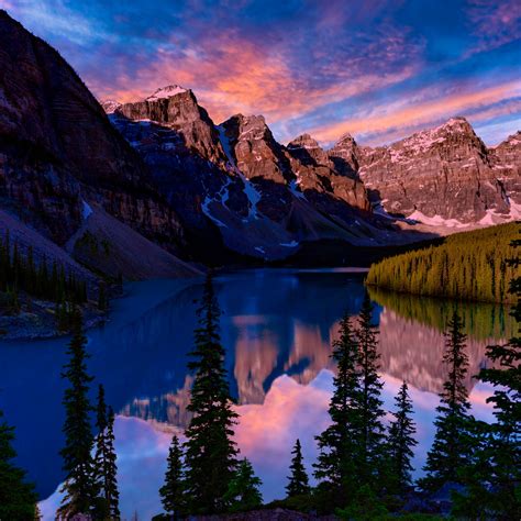 Moraine Lake Wallpaper 4k Banff National Park Valley Of The Ten Peaks