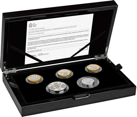 The 2020 United Kingdom Silver Proof Piedfort Coin Set Coin Set From