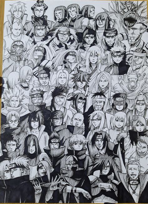 50 Naruto Villainsantagonists By Me Ive Done Those Which I Could
