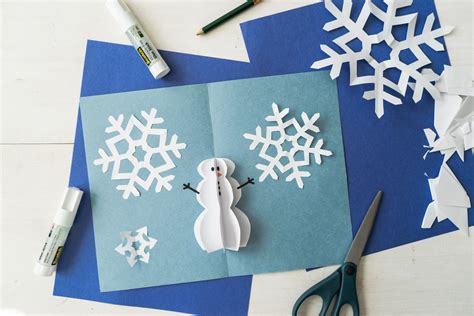 Diy Pop Up Christmas Cards 2 Ways Tree Card And Snowman Card
