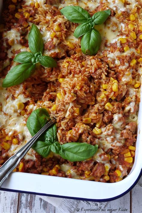Risoni- Bolognese - Auflauf Experimente aus meiner Küche