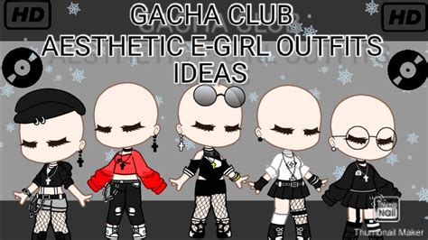 Gacha Club E Girl Aesthetic Outfits Ideas For Girls Gcmv Youtube