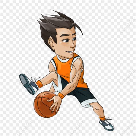 Batang Lalaki Na Naglalaro Ng Basketball Larawannumero Ng Graphics