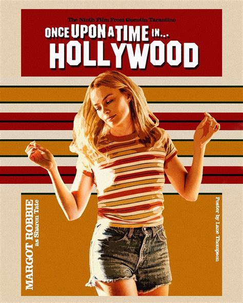Once Upon A Time In Hollywood By Quentin Tarantino Hollywood Poster Once Upon A Time In