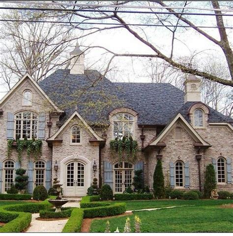 French County Home Decor Brick Exterior House French Country