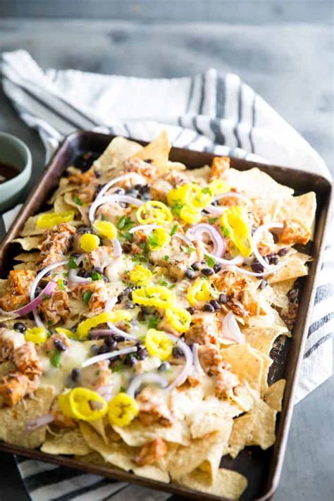 Transfer to a small bowl. Fully Loaded BBQ Chicken Nachos - Lemons for Lulu