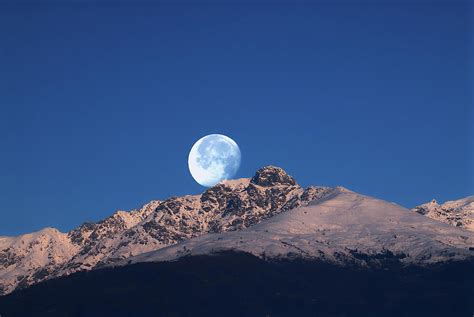 Moon Over Mountains Photograph By Pietromonteleoneit Fine Art