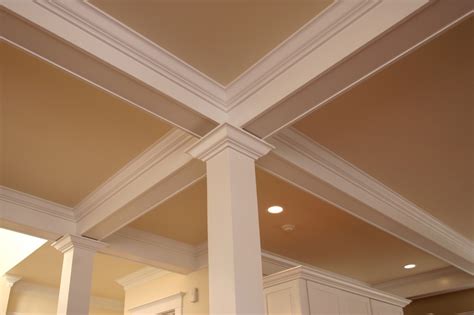 There are a few ways to do this Use False Beams to Add Ceiling Detail