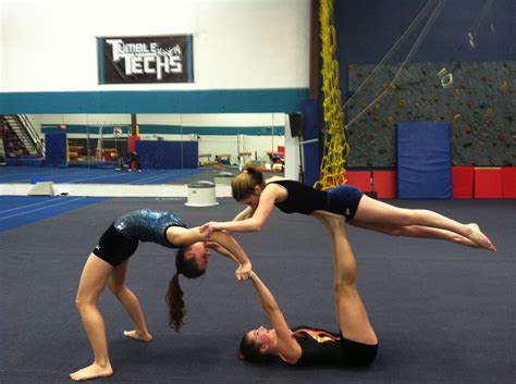 Gymnastics Acro Acrobatics Gym Life Acro Gymnastics Acrobatic Gymnastics Partner Yoga Poses