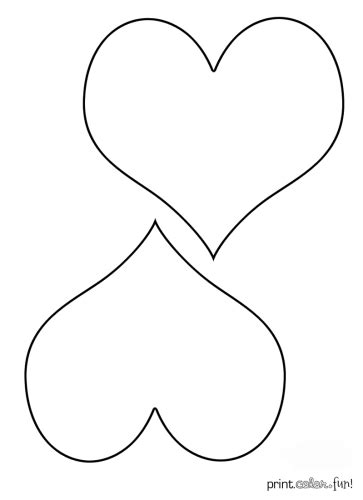 Our valentine heart coloring pages can help you share your heart with someone special. Two hearts coloring page - Print. Color. Fun!