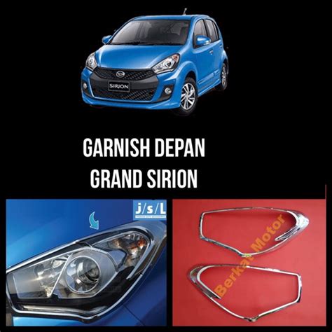 Jual Garnish Garnis Lis List Lampu Depan Sirion Variasi Berkat