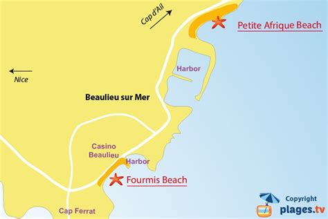Petite Afrique Beach In Beaulieu Sur Mer Alpes Maritimes