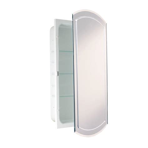 Bathroom medicine cabinets have a variety of different door styles. Deco Mirror 16 in. W x 30 in. H x 4-1/2 in. D Frameless ...