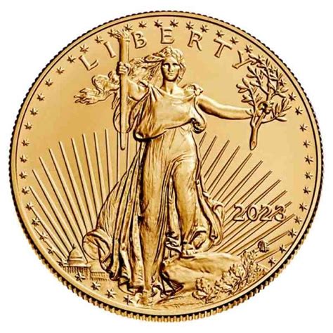 2023 12 Oz 25 Usd American Gold Eagle Coin Bu European Mint