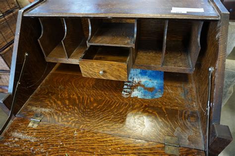 Tiger Maple Antique Writing Desk