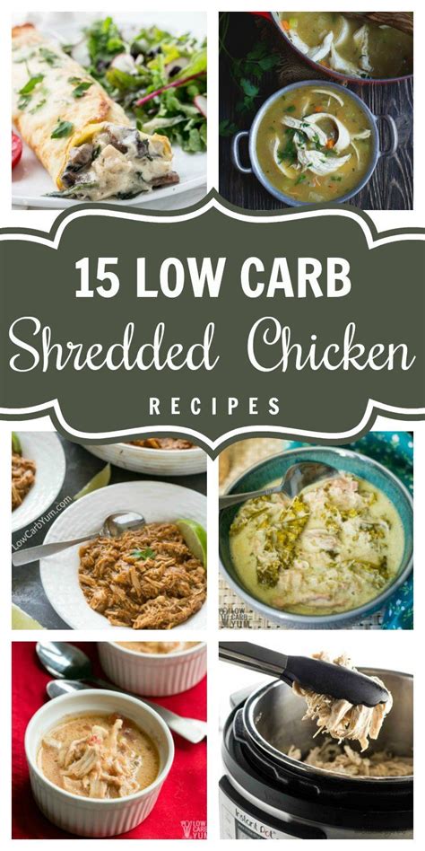 Pork chop in creamy mushroom. 15 Creative Low-Carb Shredded Chicken Recipes | Shredded ...