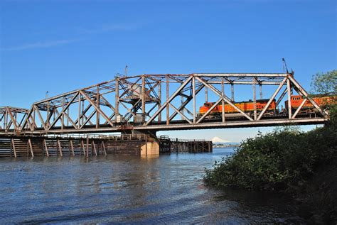 Oregon Slough Railroad Bridge Railroad Bridge Bridge Slough