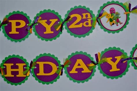 Barney Birthday Banner Is Created With Premium Card Stock And Printed