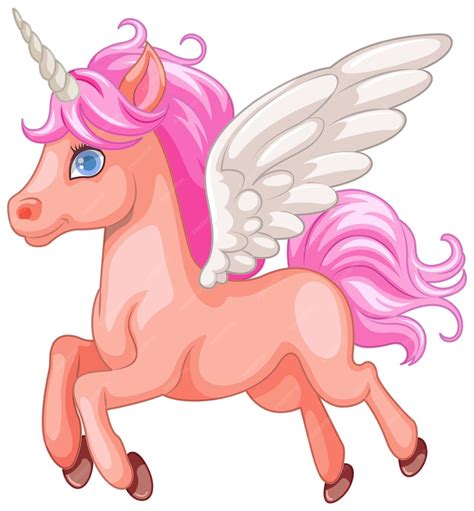 Premium Vector Cute Flying Unicorn Cartoon