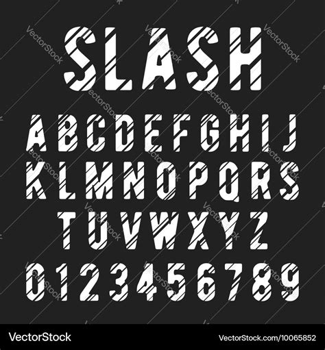 Premium Vector Slash Text Effect Editable Font Style Images