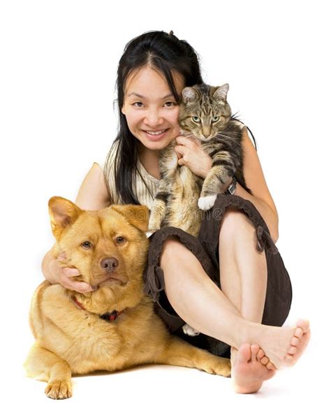 Pet Lover Stock Image Image Of Woman Animal Portrait 2723159