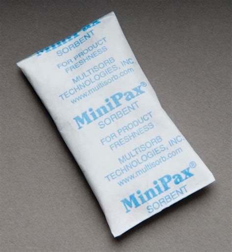 Minipax® Absorbent Packets Silica Gel Weight 1 G Desiccant L × W 3