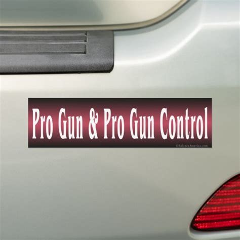 Pro Gun Pro Gun Control Bumper Sticker Zazzle