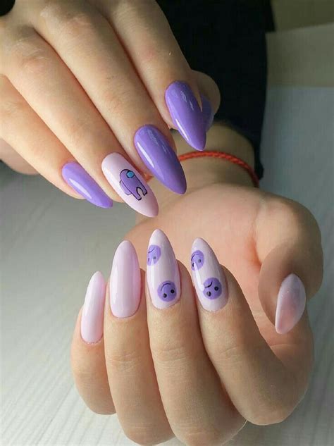 Пин от пользователя Настя на доске ногти Сиреневые ногти Фиолетовые ногти Дизайнерские ногти