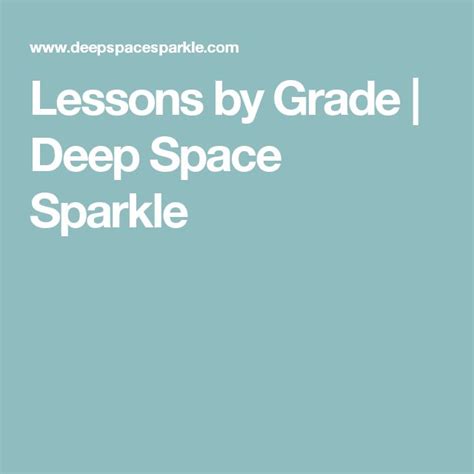 Lessons By Grade Deep Space Sparkle Deep Space Sparkle Deep Space Podcasts