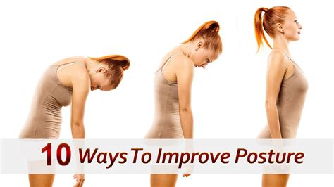 10 Ways To Improve Posture Health Tips Youtube