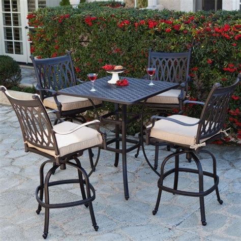 Shopping for stylish and comfortable patio chairs can be an overwhelming process. The bar height patio set to make your home look good ...