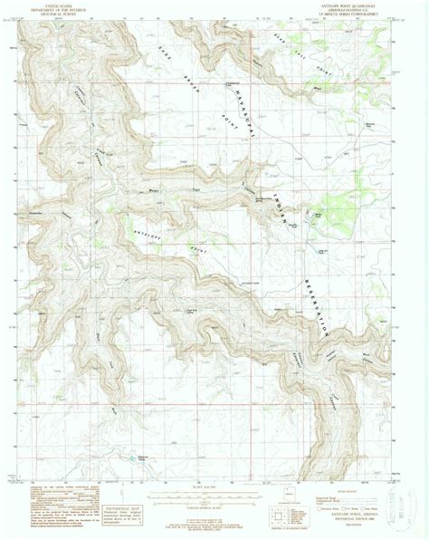 Yellowmaps Antelope Point Az Topo Map 124000 Scale 75