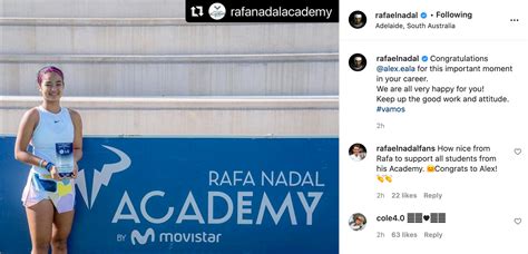 Look Rafa Nadal Congratulates Alex Eala In St Pro Title Romp