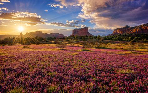 Download Wallpapers Red Rock State Park 4k Sunset