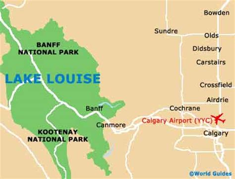 Lake Louise Village Map World Map