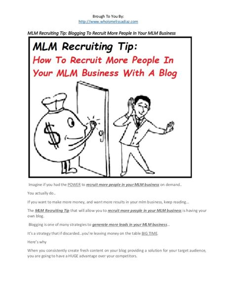 mlm recruiting secrets tips how to recruit people in your mlm busines…