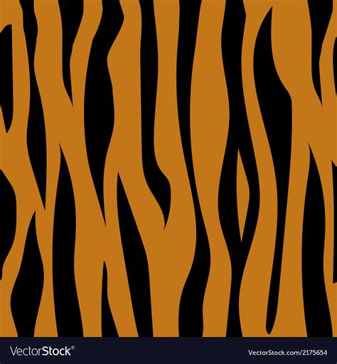 Tiger Skin Seamless Pattern Animal Background Vector Image