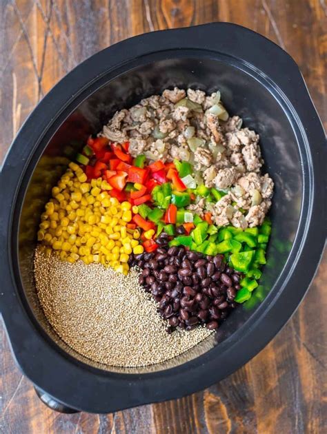 *percent daily values are based on a 2,000 calorie diet. Crock Pot Mexican Casserole with Quinoa, Black Beans, and ...