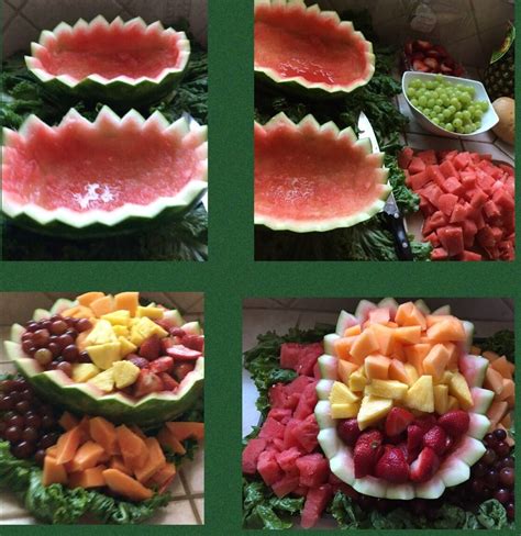 Published on may 30, 2021how to cut a watermelon for fruit platter | best way to cut watermelon for fruit salad | #shorts #shorts #howtocutawatermelon #youtu. Watermelon bowl fresh fruit tray | Watermelon bowl, Fruit ...