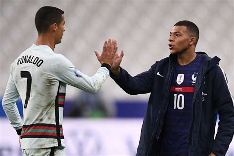 Portugal's cristiano ronaldo, left, is congratulated by teammate bernardo silva after scoring his. France vs Portugal 2020 - UEFA Nations League - Clash of ...