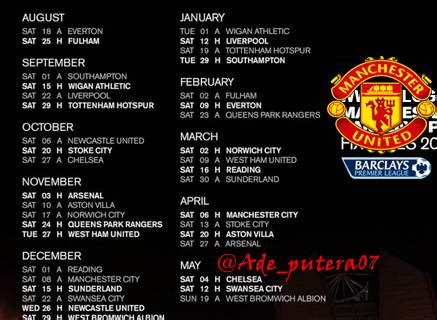Berikut jadwal lengkap pertandingan manchester united bulan februari 2021. Jadwal Pertandingan Lengkap Manchester United musim 2012 ...
