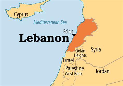 Lebanon Map Islamicity Media